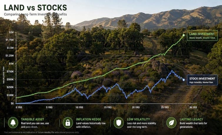 Land as Investment vs. Stocks: Which Builds Real Wealth?
