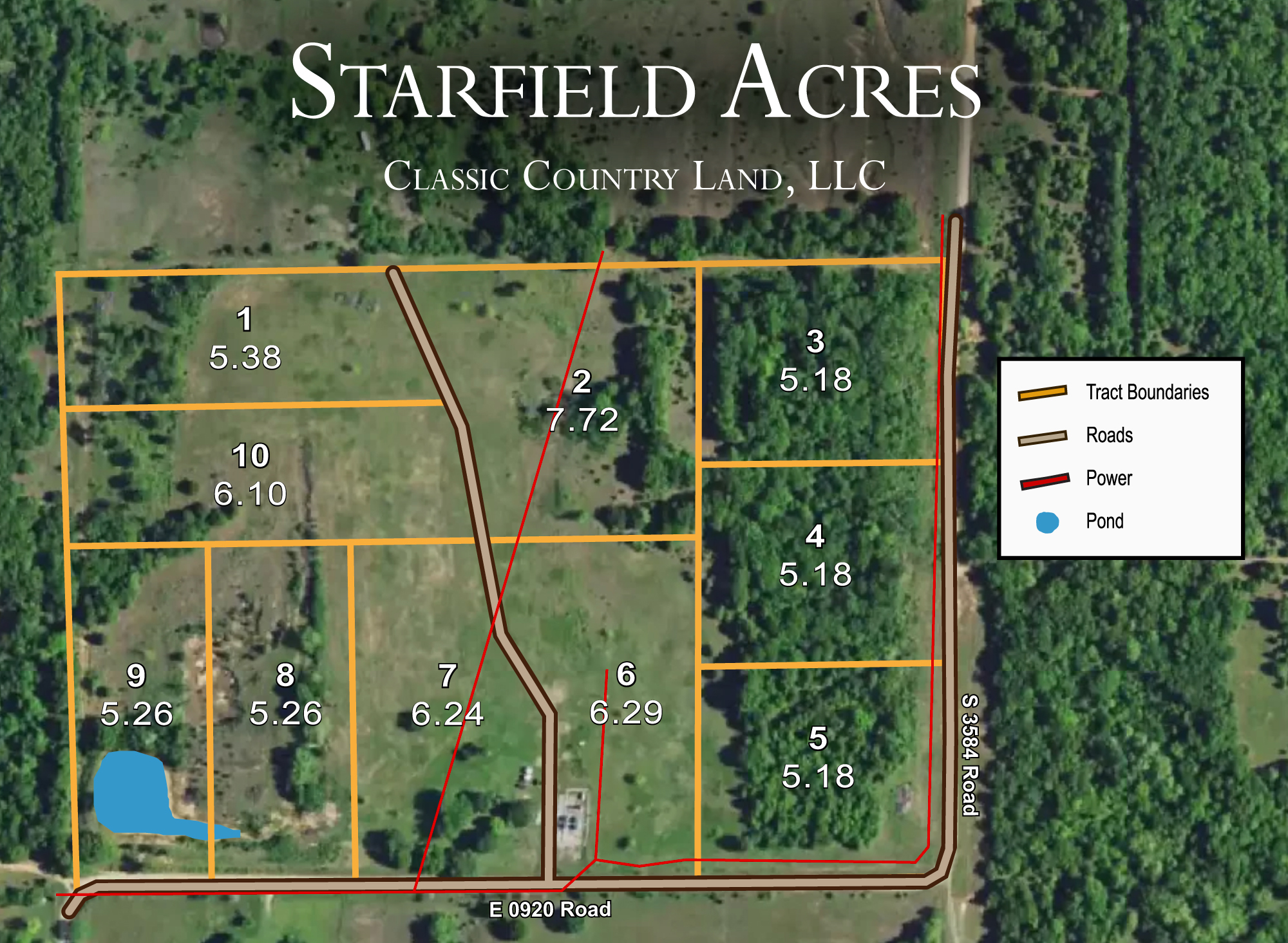 Starfield Acres Tract 9 Classic Country Land